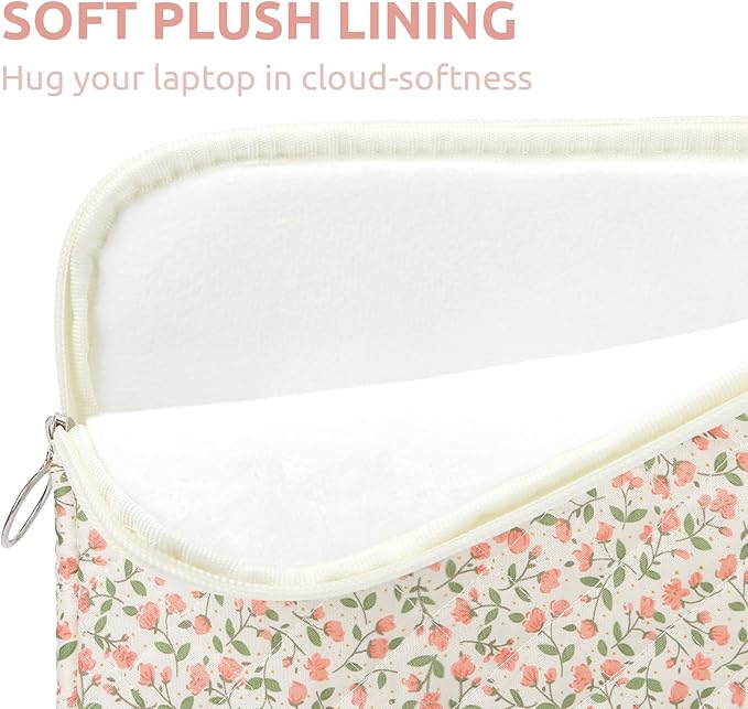 Puffy Laptop Sleeve 13-15.6 Inch Cute Quilted Laptop Protective Case Padded