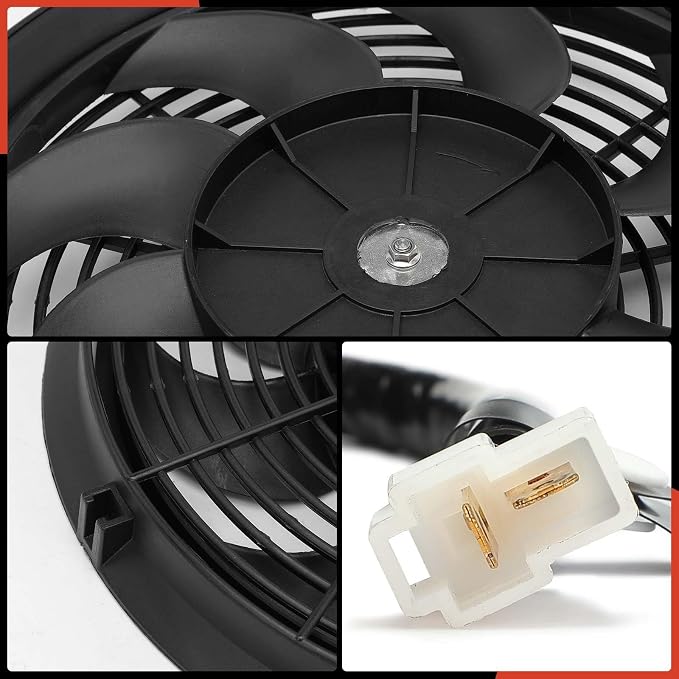 A-Premium 12'' 12 inch Slim Fan Pull Universal Electric Radiator Cooling Fan