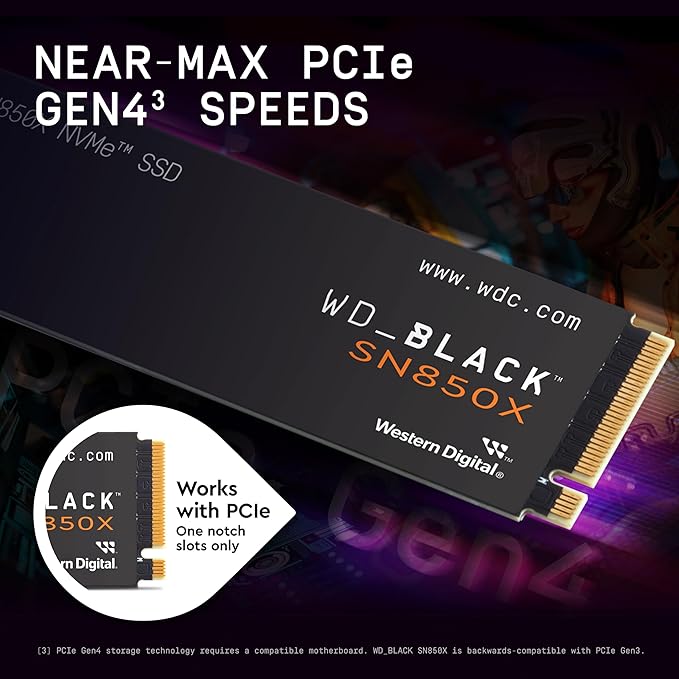 WD_BLACK 1TB SN850X NVMe Internal Gaming SSD Solid State Drive