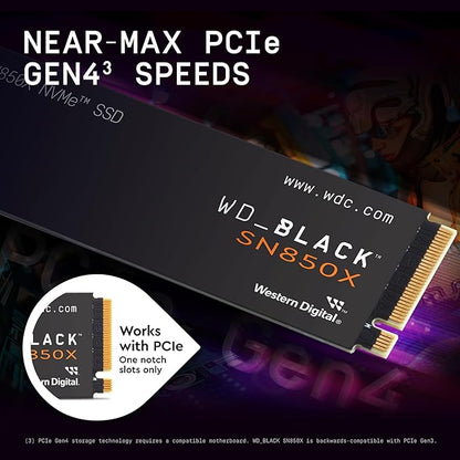 WD_BLACK 1TB SN850X NVMe Internal Gaming SSD Solid State Drive