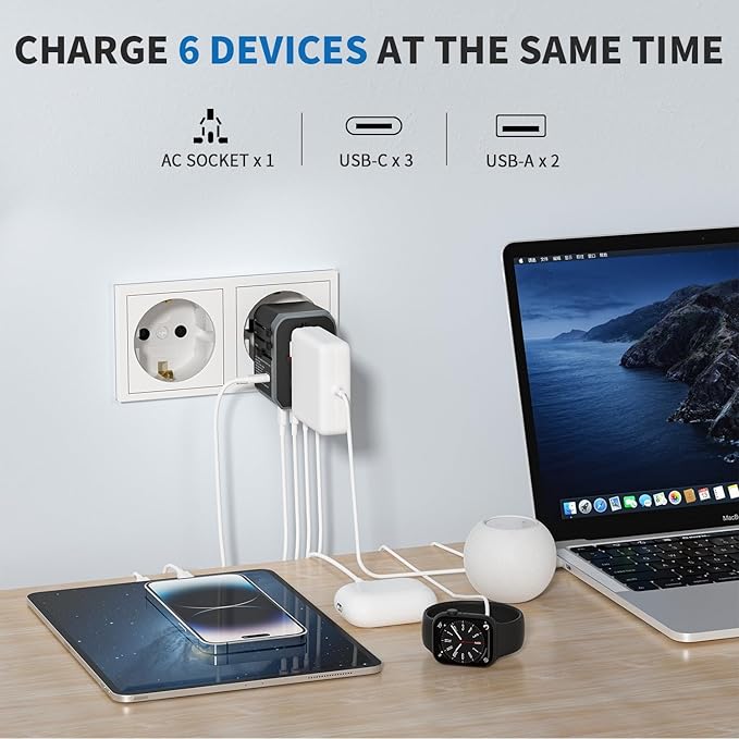 EPICKA Universal Travel Adapter, International Power Adapter