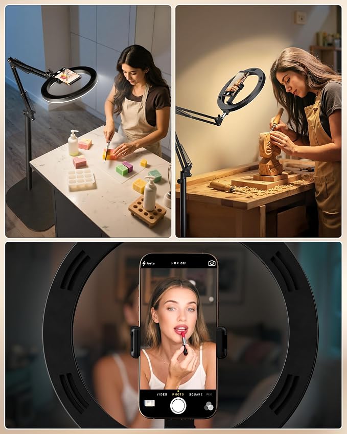 LUXSURE Ring Light Tripod for iPhone