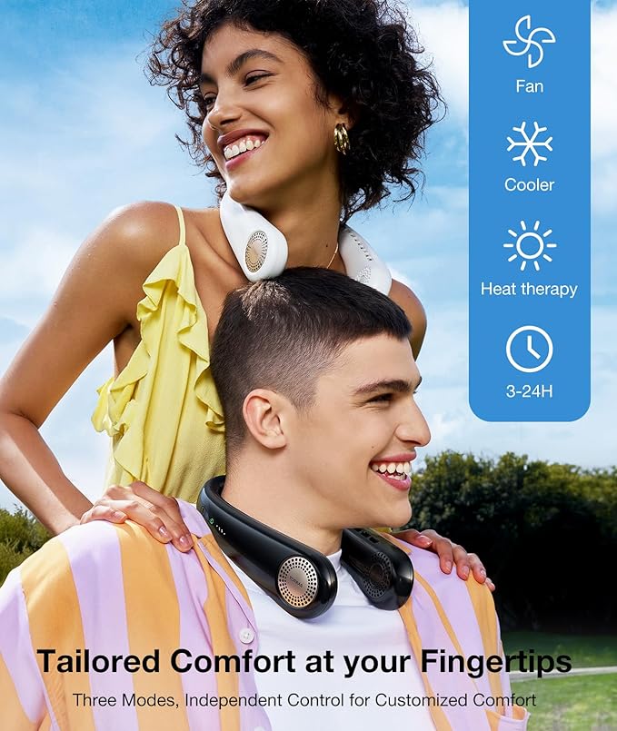 TORRAS COOLiFY Air Neck Fan Air Conditioner, 3D Airflow, Light Portable Fan