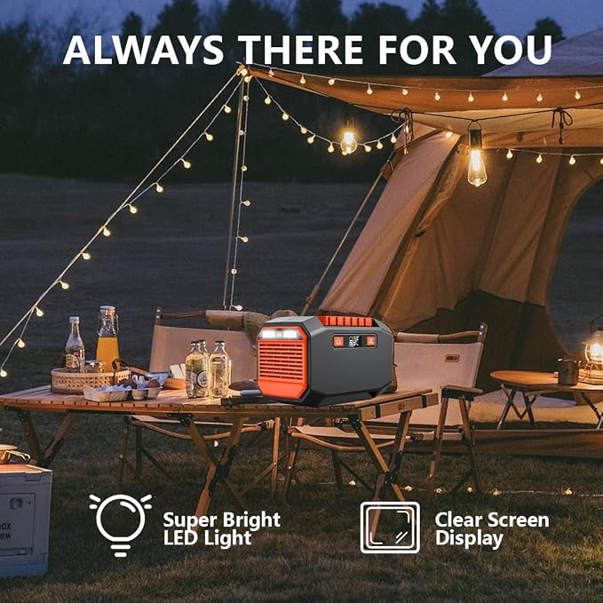 200w Power Station, Portable Solar Generator 36000mAh/133Wh