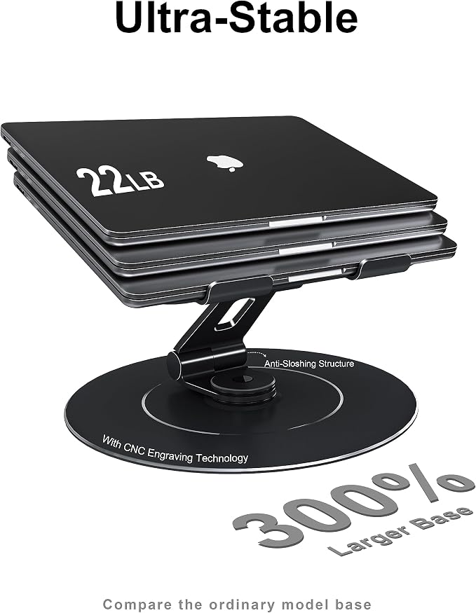 Ultra-Stable Swivel Laptop Stand