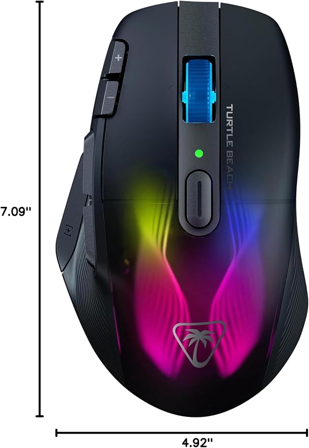 Turtle Beach Kone XP Air Wireless Customizable Ergonomic RGB Gaming Mouse