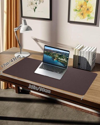 Non-Slip Desk mat, PULeather Desk Pad Protector, Office Desk Mat, Large Mouse