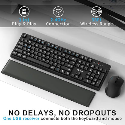 Wireless Keyboard and Mouse Combo