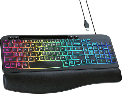 Ergonomic Backlit Keyboard