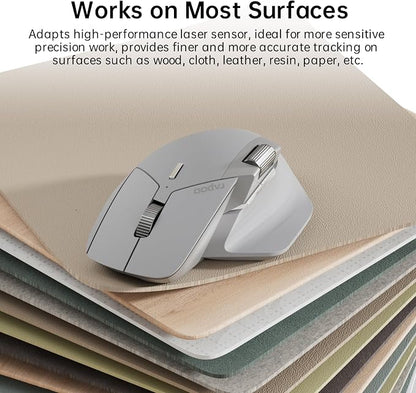 Rapoo MT760 Multi-Device Wireless Mouse, 11 Programmable Buttons, 4K DPI
