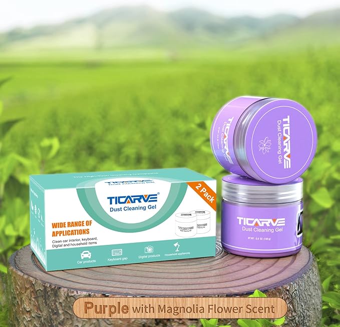 TICARVE 2Pack Cleaning Gel for Car Putty Car Vent Cleaner Cleaning Putty Gel