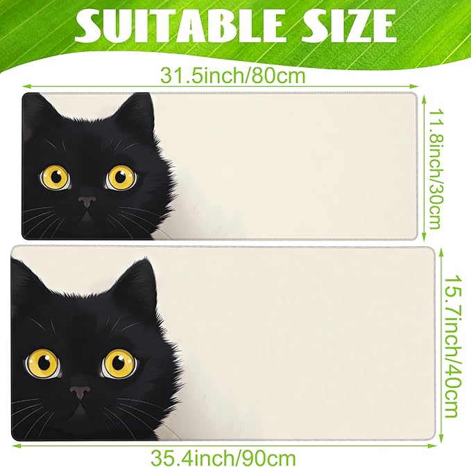 Desk Pad, Cute Cat Large Gaming Mouse Pad