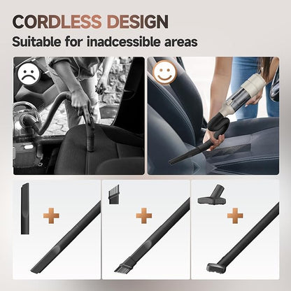 Car Vacuum, Handheld Car Vacuum Cleaner Cordless