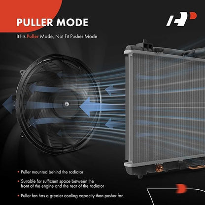 A-Premium 10'' 10 inch Universal Slim Fan Electric Radiator Cooling Fan Assembly