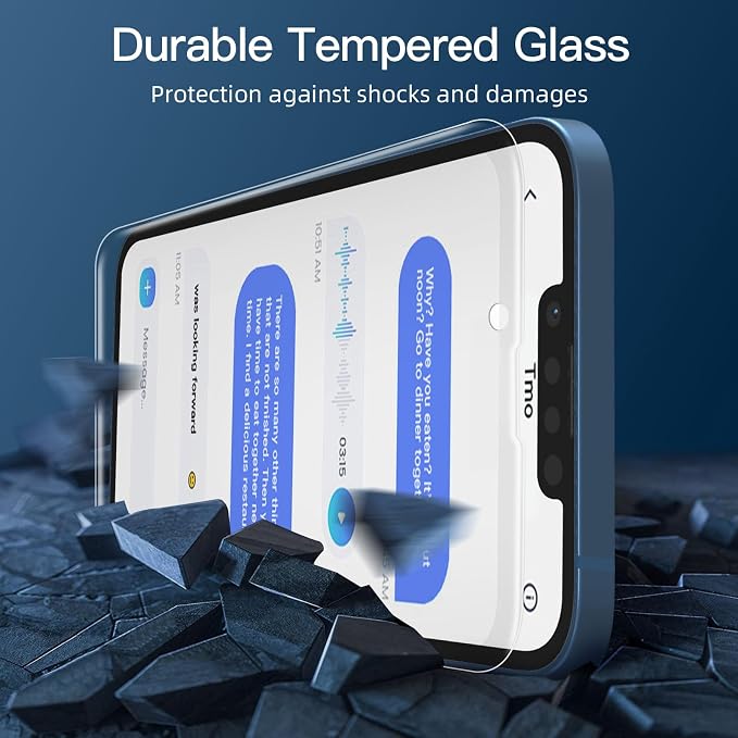 NEW'C 3 Pack Privacy for iPhone 13 Mini Screen Protector, Enhanced 28-Degree