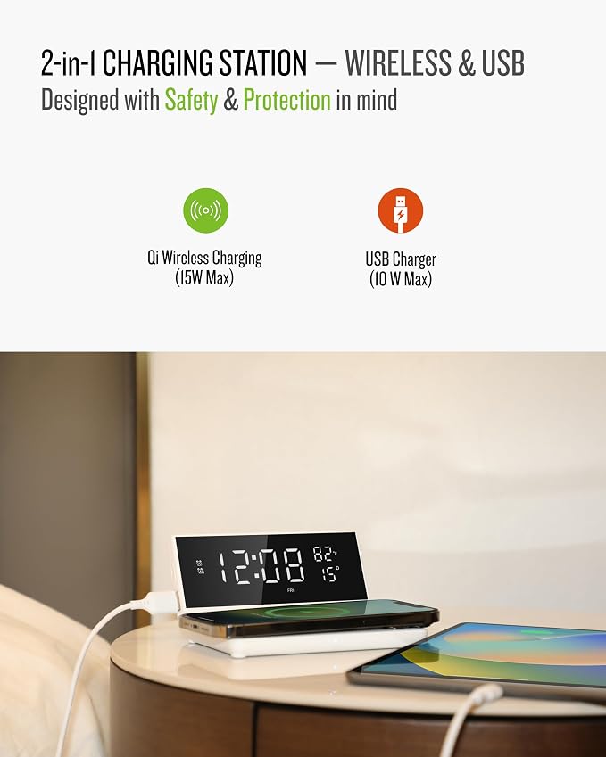 Soundfreaq Charge Rise II, SFQ-20: Digital Alarm Clock,