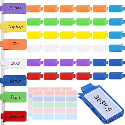36Pcs Large Cable Labels
