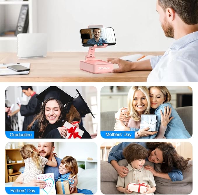 TechGlow Gifts for Men Women Foldable Cellphone Stand