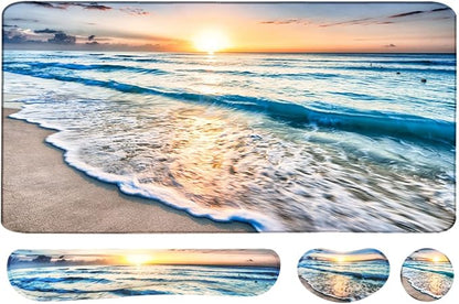 4-in-1 Large Gaming Mouse Pad, Keyboard Wrist Rest Pad & Wrist Support Mousepad
