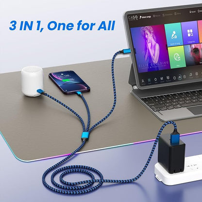 Multi Charging Cable, 3 in 1 Charging Cable
