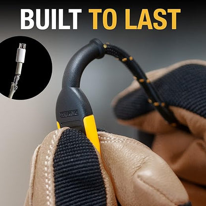 DEWALT Heavy Duty USB to Micro-USB Cable, Jobsite Micro USB Connector Cable