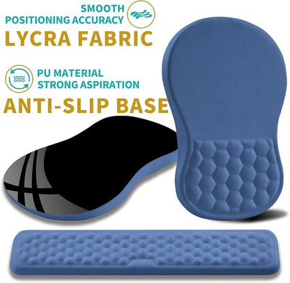 Hokafenle 2 in 1 Ergonomic Mouse Pad Wrist Support & Wrist Rest