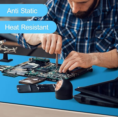Anti-Static Mat Kits Includes Heat Resistant ESD Mats Anti Static Wrist Straps