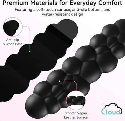 Cloud Wrist Rest for Computer Keyboard, 4-in-1 Memory Foam Leather Cloud
