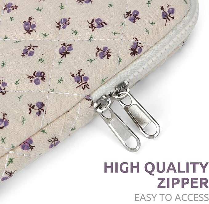 Puffy Laptop Sleeve 13-15.6 Inch Cute Quilted Laptop Protective Case Padded