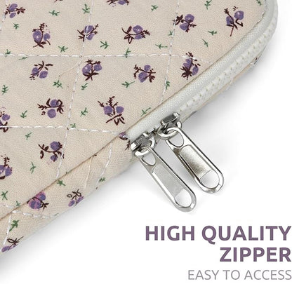 Puffy Laptop Sleeve 13-15.6 Inch Cute Quilted Laptop Protective Case Padded
