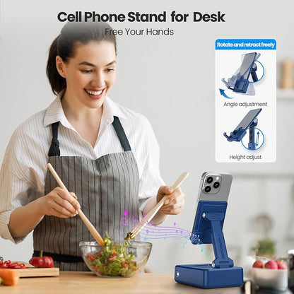 JTEMAN Cell Phone Stand with Bluetooth Speaker and Charging Function, Birthday