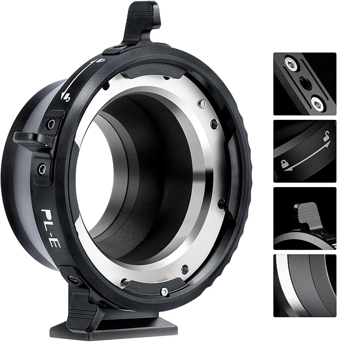 VILTROX PL-E Lens Adapter, Lens Converter Ring Camera Lens Mount Adapter Ring