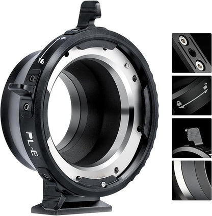 VILTROX PL-E Lens Adapter, Lens Converter Ring Camera Lens Mount Adapter Ring