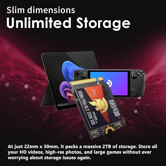 DATO 2TB M.2 2230 SSD, PCIe Gen 4x4 NVMe Internal Solid State Drive
