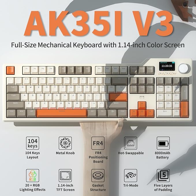 DAIDAI×AJAZZ AK35I V3 Full Size Hot Swap Mechanical Gaming Keyboard
