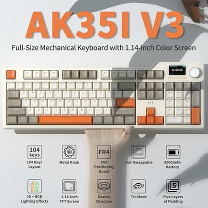 DAIDAI×AJAZZ AK35I V3 Full Size Hot Swap Mechanical Gaming Keyboard