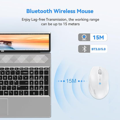 TECKNET Bluetooth Mouse, 4800 DPI Wireless Mouse, 2-Year Battery 6 Adjustable