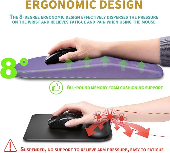 Hokafenle Ergonomic Mouse Pad Wrist Support