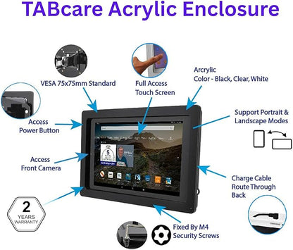TABcare Anti-Theft Acrylic VESA Enclosure