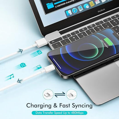 Fast iPhone Charger, Quick 10Foot USBC Wall Charger Phone Charge 2Pack 20W PD