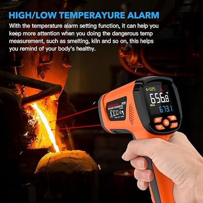 -40℉~3632℉, MESTEK Infrared Thermometer Temperature Gun, High Temp Thermometer