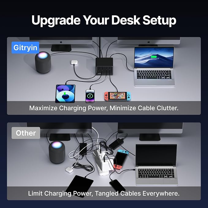 Gitryin 12-in-1 Desktop Charging Station