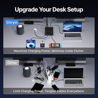 Gitryin 12-in-1 Desktop Charging Station