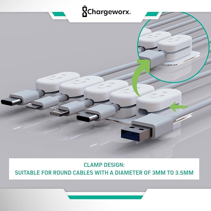 Chargeworx Magnetic Cable Holder