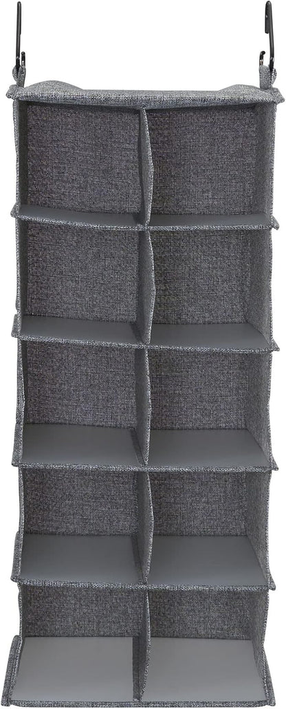 Household Essentials 10 Pocket Hanging Shoe Closet Organizer