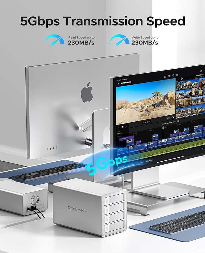 ORICO 4Bay RAID External Hard Drive Enclosure USB3.0