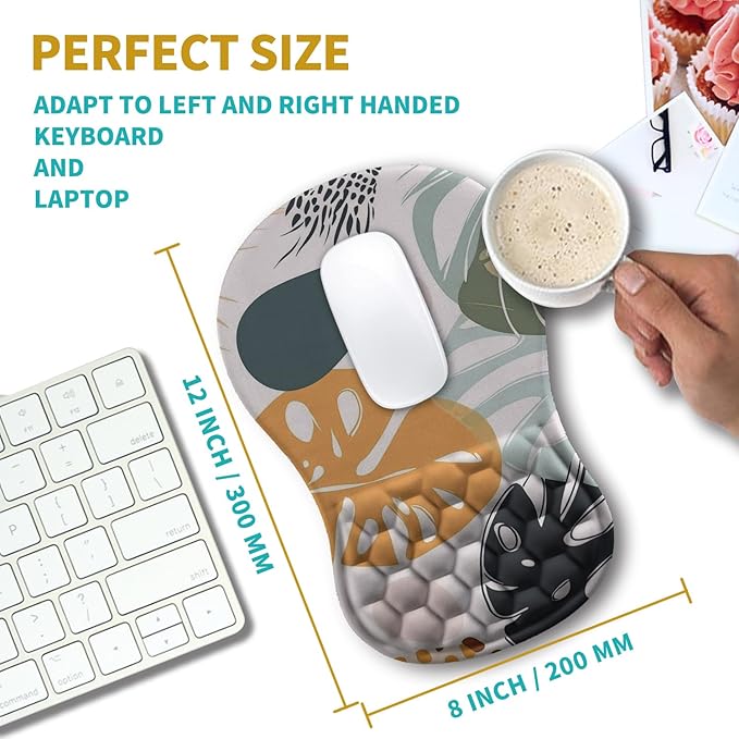 Hokafenle Ergonomic Mouse Pad Wrist Support, Wrist Rest Mousepad