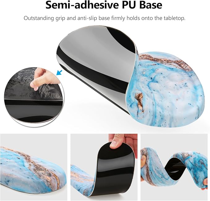 Mouse Pad Wrist Support, Laokiiy 2 in 1 Keyboard Wrist Rest+ Ergonomic Mouse Pad