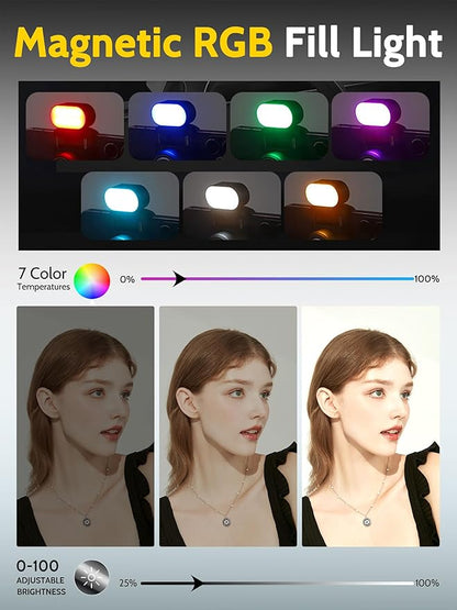 Auto Face Tracking Tripod 360 Rotation w/Stand, Selfie Stick Tripod