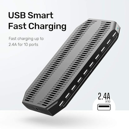 【10PCS】 Unitek Multi Charging Station, 10-Port USB Charger